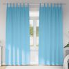 vidaXL Verdunkelungs-Vorh&auml;nge mit Ringen 2 pcs Himmelblau 225 x 140 cm