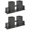 vidaXL Hilfsmittel f&uuml;r Holzstapel 2 Stk. Anthrazit 34 x 10 x 15 cm