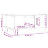 vidaXL Couchtisch Schwarz 90x50x40 cm Holzwerkstoff