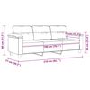 vidaXL 3-Sitzer-Sofa Hellgrau 180 cm Mikrofasergewebe