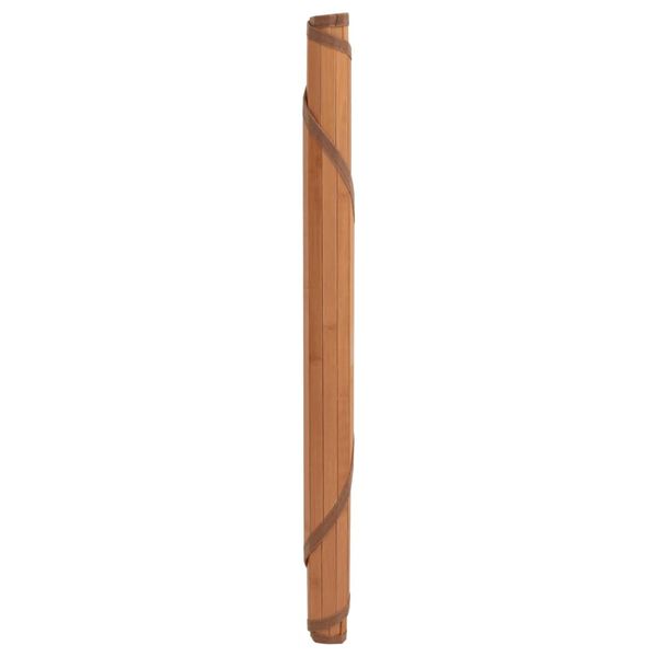 vidaXL Teppich Rund Braun 60 cm Bambus