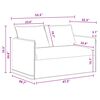 vidaXL Sofa Set 2 pcs Dunkelgrau 136 x 82 x 85 cm Stoff