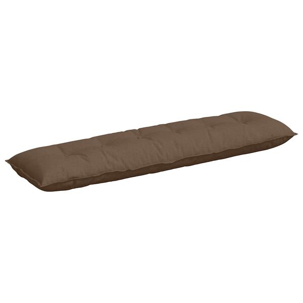 vidaXL R&uuml;ckenkissen Braun 180 x 19 x 50 cm Stoff