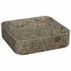 vidaXL Waschbecken Grau 40x40x10 cm Marmor