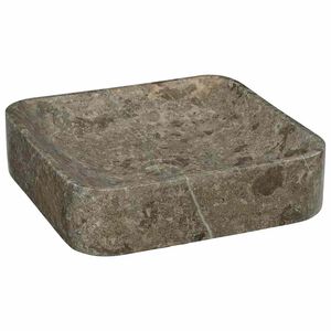 vidaXL Waschbecken Grau 40x40x10 cm Marmor