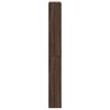 vidaXL Schuhschrank mit Spiegel 4 F&auml;cher Braun Eiche-Optik 63x17x134cm
