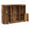 vidaXL LED-Sideboard Altholz 142,5 x 37 x 100 cm Holzwerkstoff