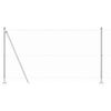 vidaXL Zaunpfosten Silber 10 x 1,2 m (36 mm Netz) Stahl