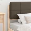 vidaXL Bettgestell mit gepolstertem Kopfteil Taupe 75 x 190 cm