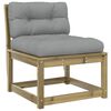 vidaXL 4-tlg. Garten-Lounge-Set mit Kissen Kiefernholz Impr&auml;gniert