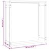 vidaXL Brennholzregal Mattschwarz 80x28x86 cm Stahl