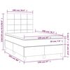 vidaXL Boxspringbett mit Matratze Dunkelgr&uuml;n 120x200 cm Samt