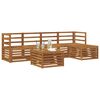 vidaXL Sofagarnituren 6 pcs Natur Massivholz Akazie