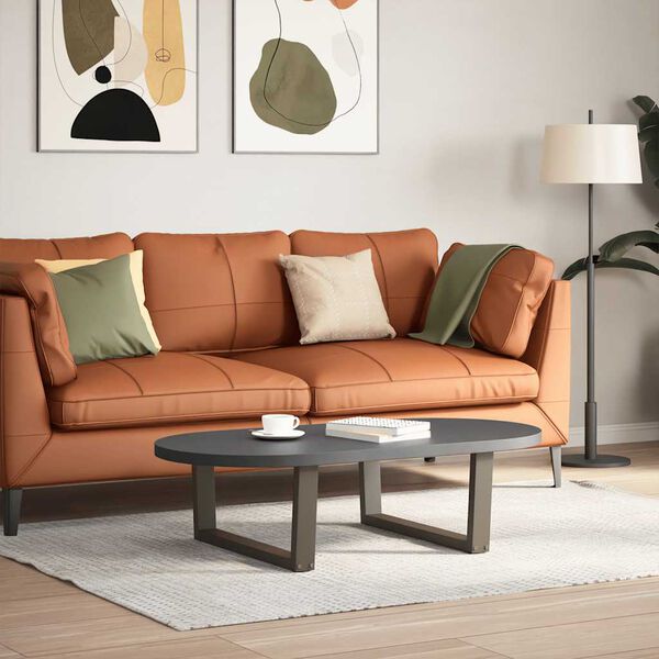 vidaXL Couchtischbeine V-Form 2 St&uuml;ck Naturstahl 70x(30-31,3) cm Stahl