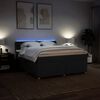 vidaXL Boxspringbett mit Matratze Schwarz 180x200 cm Stoff