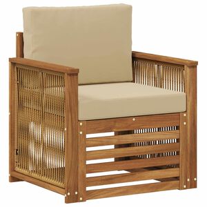 vidaXL Outdoor Mittelsofa Natur