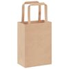 vidaXL Papiertragetaschen 250 Stk. mit Henkeln Braun 15x8x21 cm