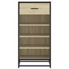 vidaXL Schuhregal Sonoma-Eiche 48x38x97,5 cm Holzwerkstoff