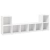 vidaXL TV-Schr&auml;nke 4 Stk. Wei&szlig; 72x35x36,5 cm Holzwerkstoff