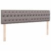 vidaXL Ottoman-Bett mit Matratze Taupe 180x200 cm Stoff