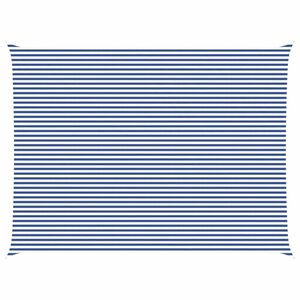 vidaXL Sonnensegel Blau und Wei&szlig; 8 x 6 m 100 % Polyester Oxford