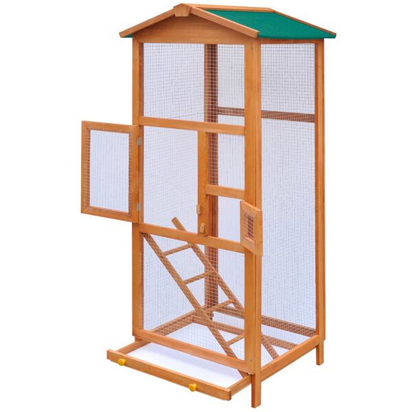 vidaXL Vogelk&auml;fig Holz 65x63x165 cm