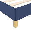 vidaXL Bettgestell ohne Matratze Blau 90x200 cm Stoff