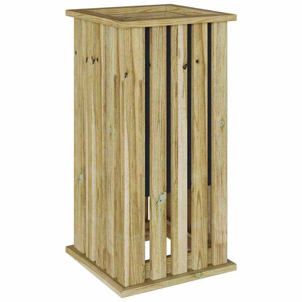 vidaXL Pflanzk&auml;sten Braun 33 x 33 x 65 cm Impr&auml;gniertes Kiefernholz