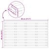 vidaXL Badematte Uni Braun 100 x 53 cm Holz