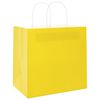 vidaXL Papiertragetaschen 250 Stk. mit Henkeln Gelb 26x17x25 cm