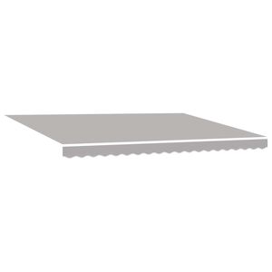 vidaXL Ausziehbare Markise Hellgrau 450 x 300 cm Stoff und Aluminium