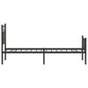 vidaXL Bettgestell ohne Matratze Braun Eiche 100x190 cm Holzwerkstoff