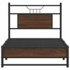 vidaXL Bettgestell ohne Matratze Braun Eiche 80x200 cm Holzwerkstoff