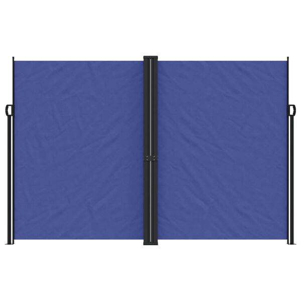 vidaXL Seitenmarkise Ausziehbar Blau 220x1200 cm