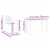 vidaXL Garten Essgruppe 3 pcs Braun Massivholz Akazie