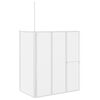 vidaXL Duschwand L-Form 70x120x137 cm 4-teilig Faltbar