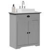vidaXL Waschbeckenunterschrank BODO Grau 70x35x80 cm