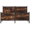 vidaXL Metallbett ohne Matratze R&auml;uchereiche 137x190 cm