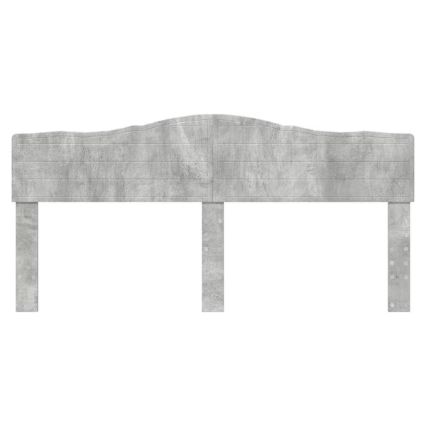 vidaXL Kopfteil Beton Grau 200 cm Holzwerkstoff
