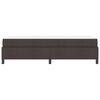 vidaXL Boxspringbett mit Matratze Dunkelbraun 90 x 190 cm Stoff