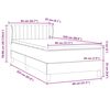vidaXL Boxspringbett mit Matratze Dunkelgr&uuml;n 80x220 cm Samt