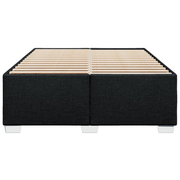 vidaXL Bettgestell ohne Matratze Schwarz 140x190 cm Stoff