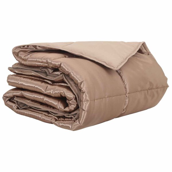 vidaXL Sommerdecke Gold 200 x 200 cm Satin und Mikrofaser
