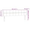 vidaXL Kopfteil mit Ohren Creme 183x16x78/88 cm Stoff
