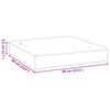 vidaXL Palettenkissen Rot 60x60x9,5 cm Oxford-Gewebe