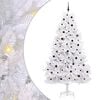 vidaXL K&uuml;nstlicher klappbarer Weihnachtsbaum Wei&szlig; 270 cm PVC und Stahl