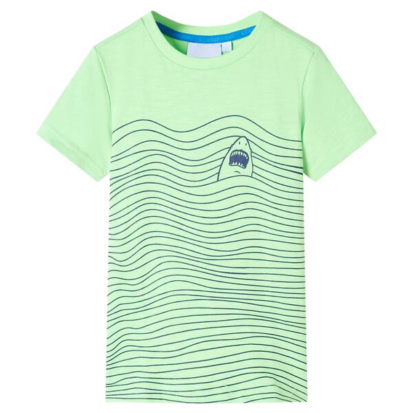 Kinder-T-Shirt Neongr&uuml;n 116