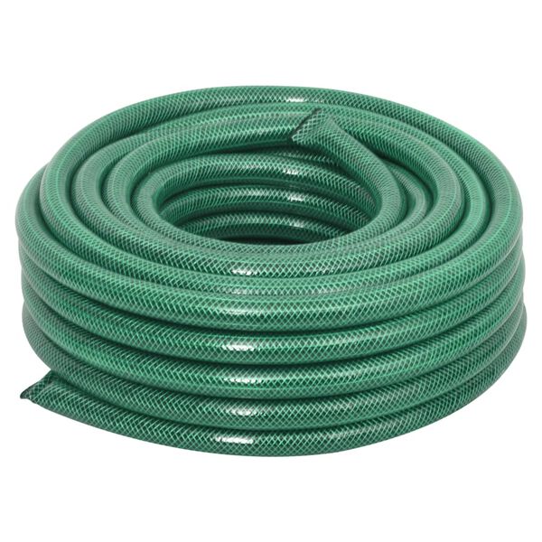 vidaXL Gartenschlauch mit Kupplung-Set Gr&uuml;n 0,75" 10 m PVC