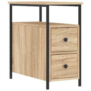 vidaXL Nachttisch Sonoma-Eiche 30x60x60 cm Holzwerkstoff