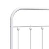vidaXL Ersatz-Kopfteil Metall Wei&szlig; 100 cm